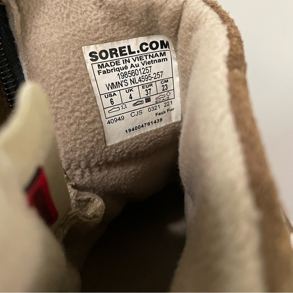 Sorel Explorer II Waterproof Ankle Boots Size 6 Delta Fawn - Picture 5 of 6
